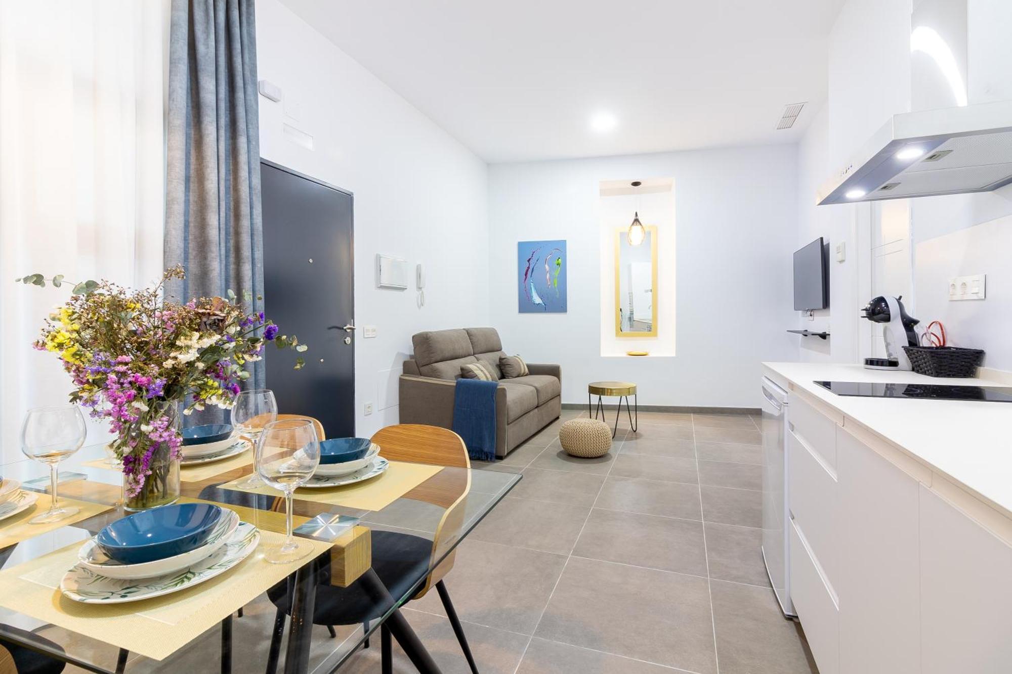 Malaga Center Flat Mariblanca 12 Sun & Terrace Boutique 아파트 객실 사진